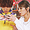amane sachika and inoue shouma from kamen rider gavv