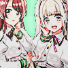 kasuga haruna and shiratori kurumi from D4DJ