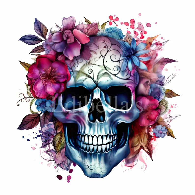 Floral-Skull-Sublimation-Clipart-3.webp
