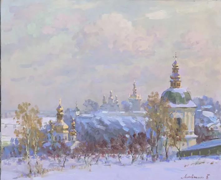 Winter laurel Kyiv by Borys Lytovchenko.