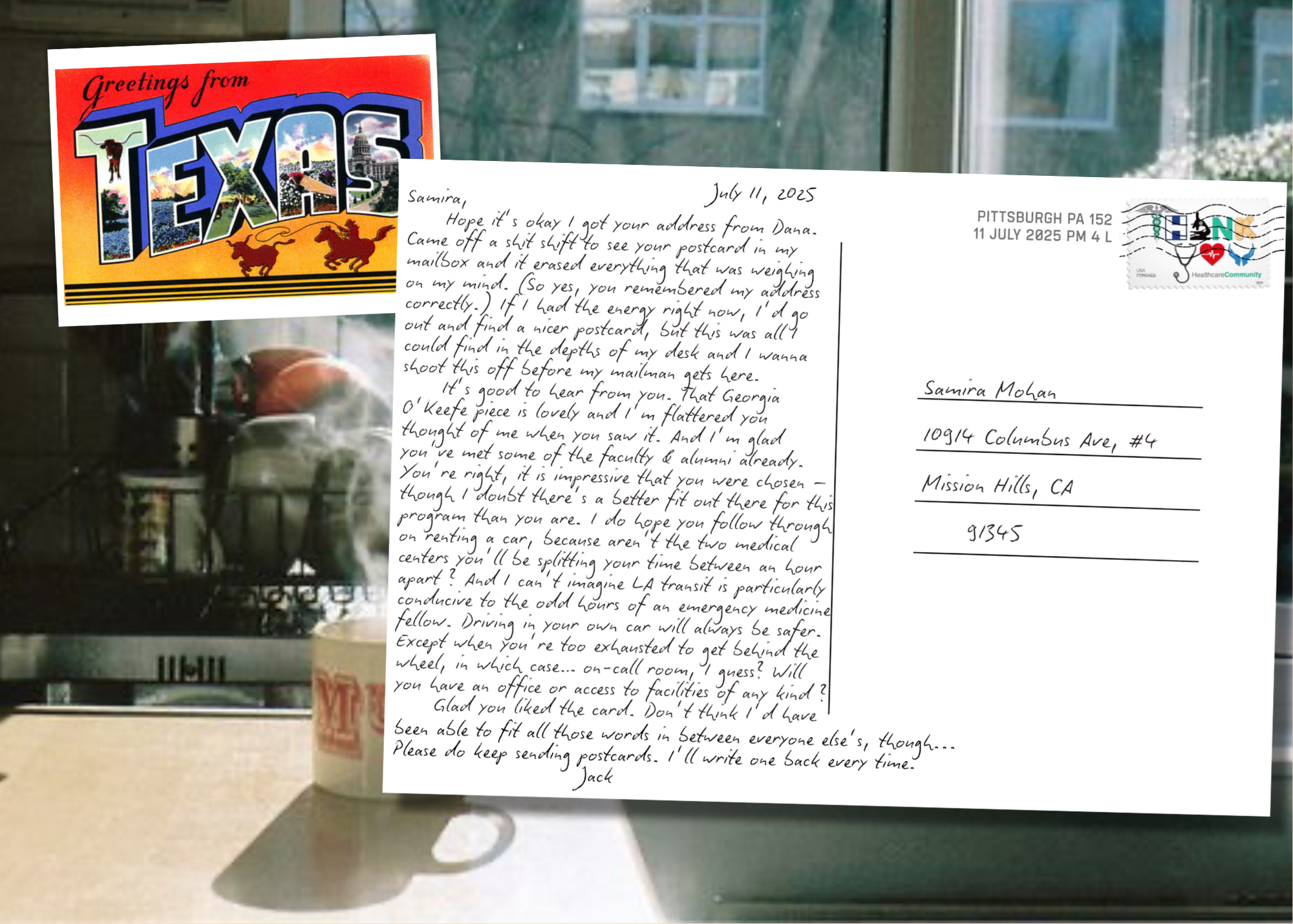 Jack's Postcard to Samira