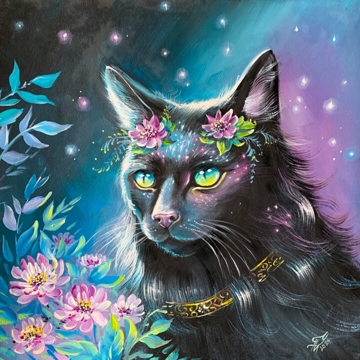 Black-cat-and-flower-by-Tatyana-Ustyantseva.jpeg