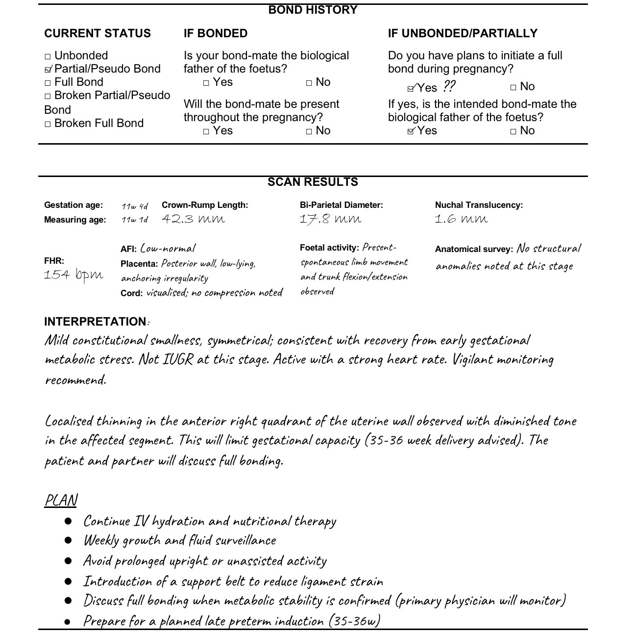 Dr Robinson’s Assessment