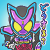chibi art of shouma in his rider form from kamen rider gavv