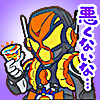 chibi art of lakia in his rider form from kamen rider gavv