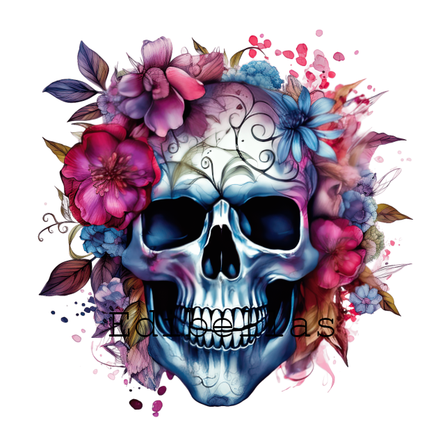 Floral-Skull-Sublimation-Clipart-3.png