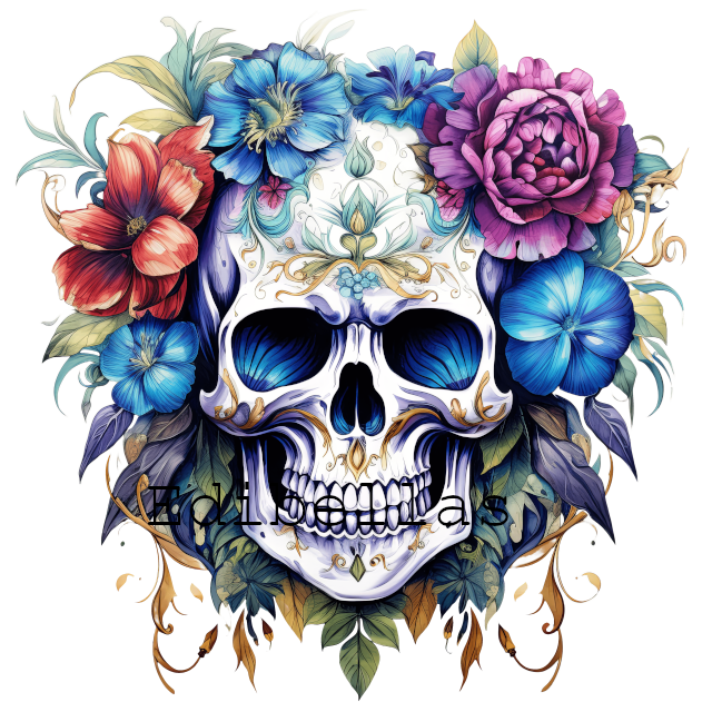 Floral-Skull-Sublimation-Clipart.png