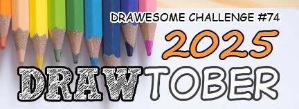 banner with colored pencils, announcing the challenge.