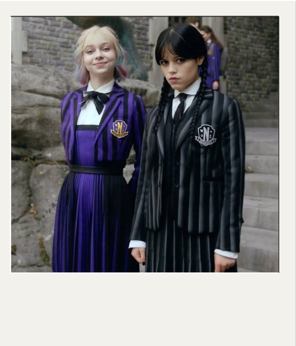 enid and wednesday's polaroid