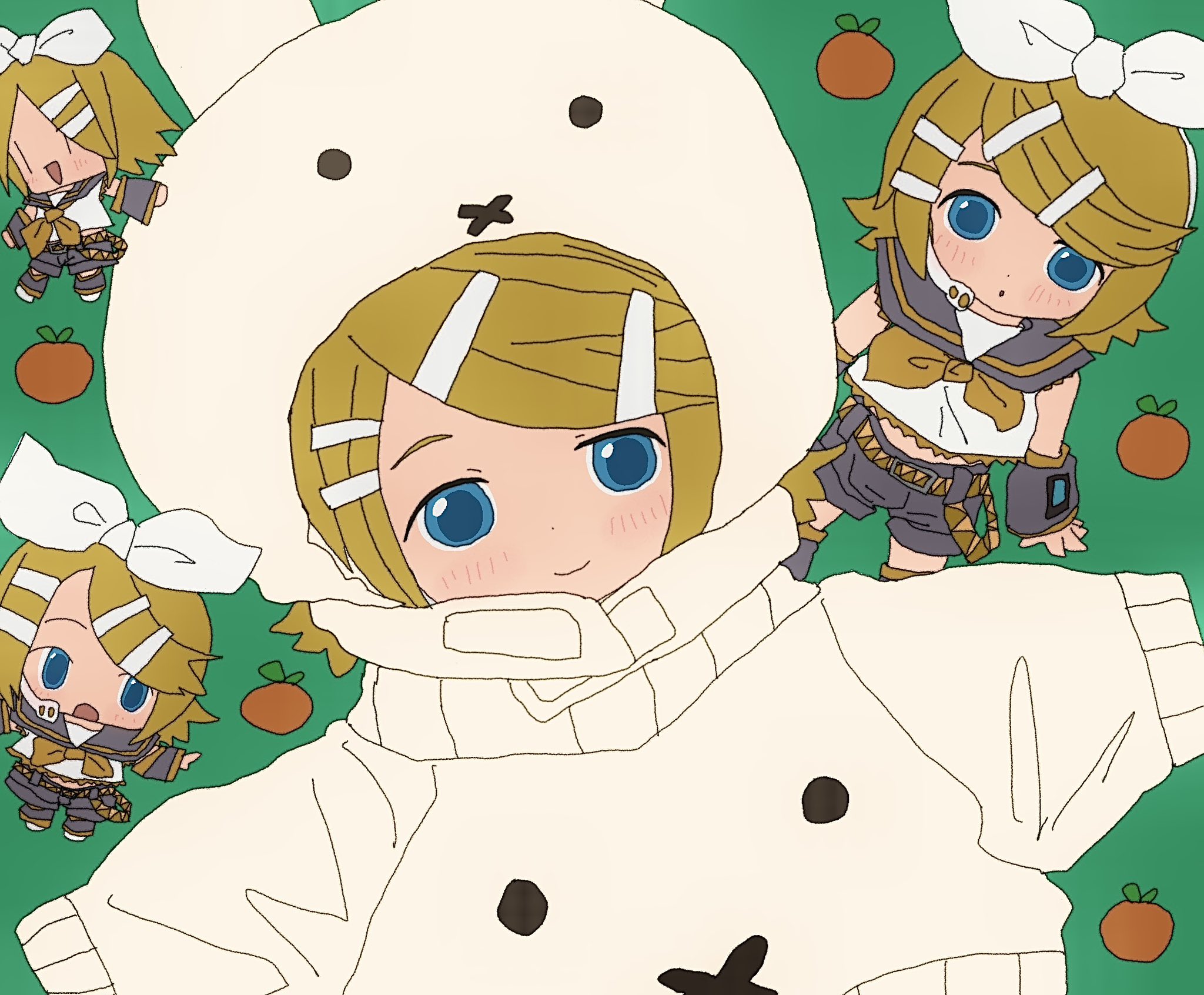 rin kagamine fanart by vanila_qqq rin kagamine fanart by vanila_qqq