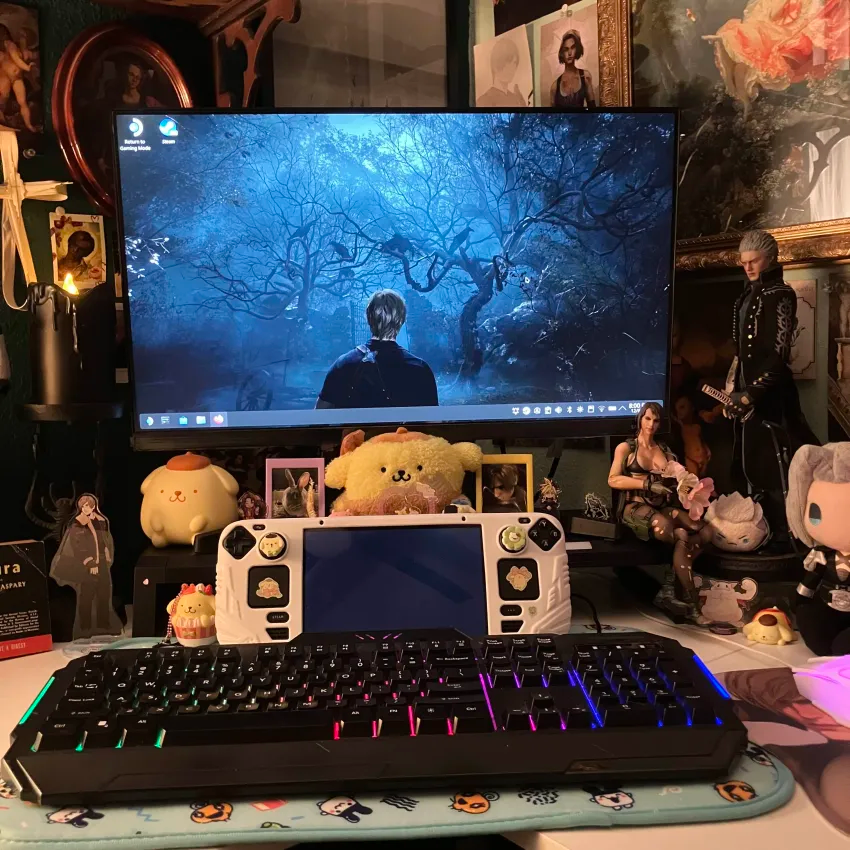 vergil judgement cuts me when i lose focus. also peep the tamagotchi desk mat that's actually a floor mat. love u daiso.