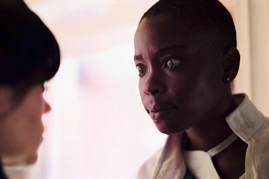 Bianca takes the opportunity to leave.