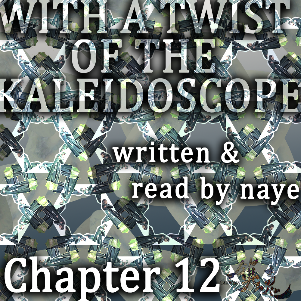 Kaleidoscopic view of young Shen Wei standing with a hand to his injured shoulder.