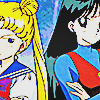 rei and usagi from sailor moon