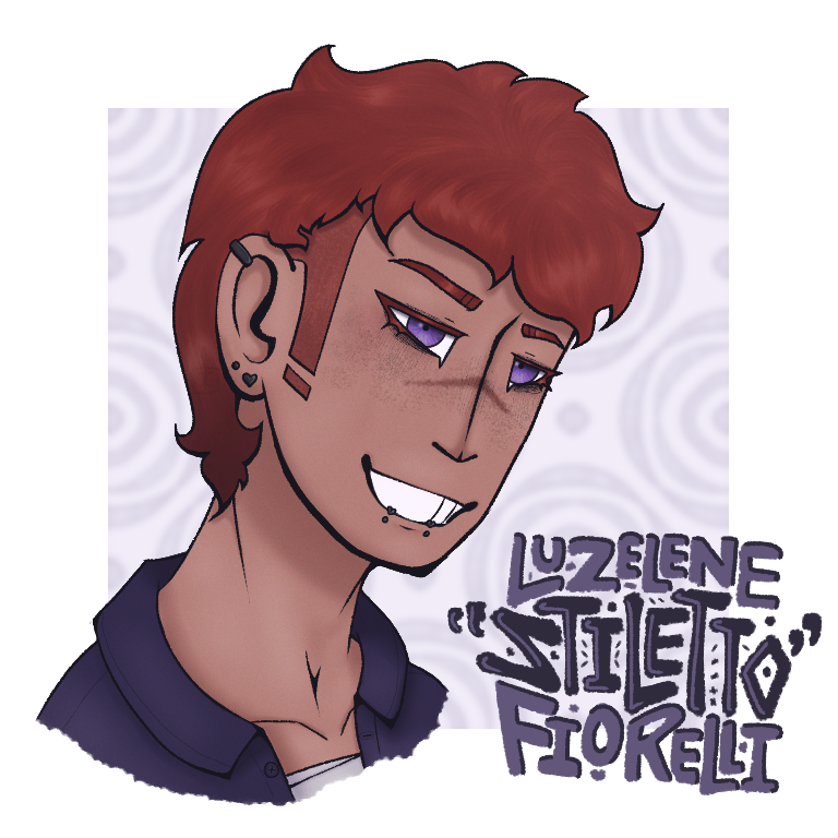 bad digital art of my entry point juggernaut oc, luzelene "stiletto" fiorelli