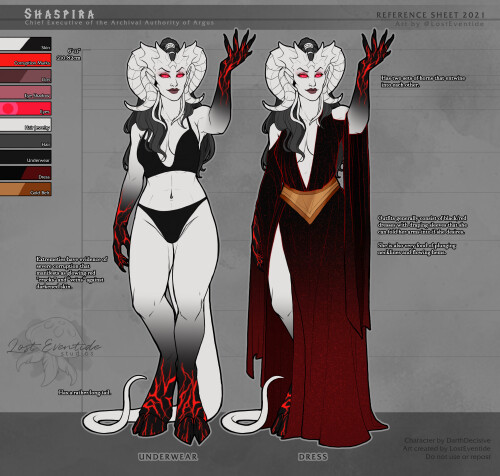 Shaspira Reference Sheet