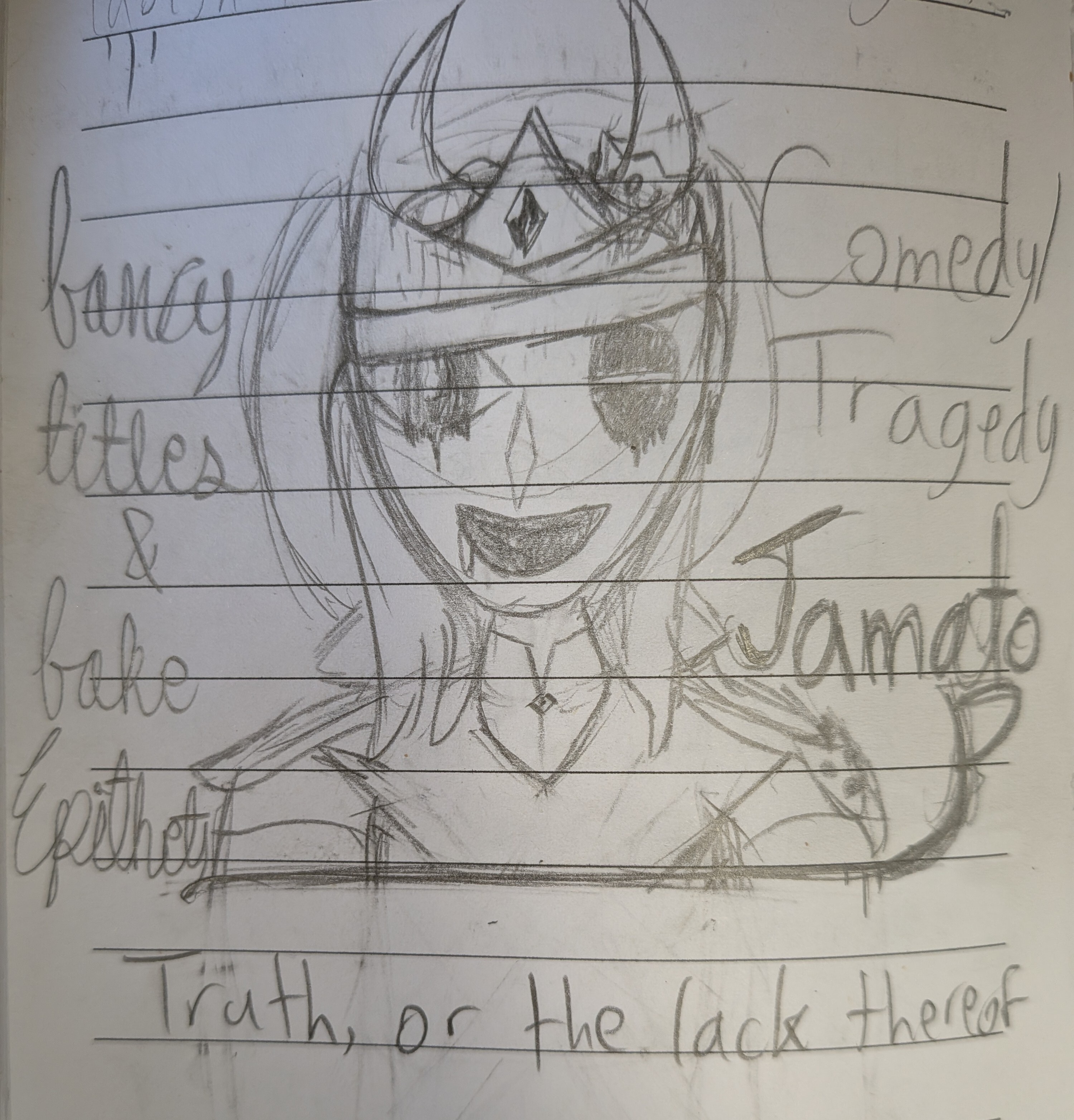 A drawing of Jamato!! From this au at least :D