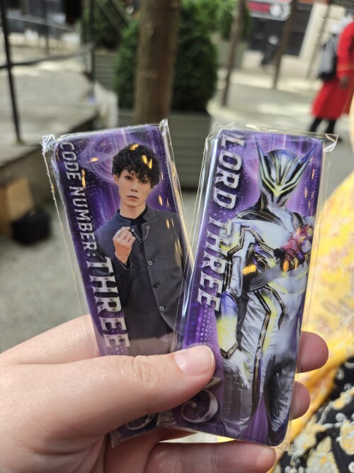 Agent Three and Lord Three pins.