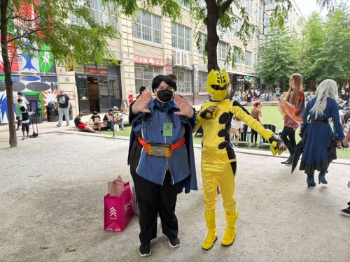 Me with a Geki Yellow cosplay.