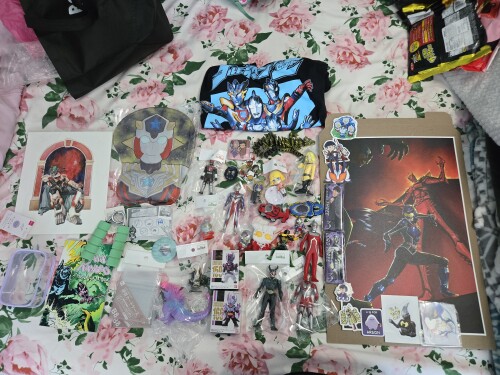 Various merchandise I got.