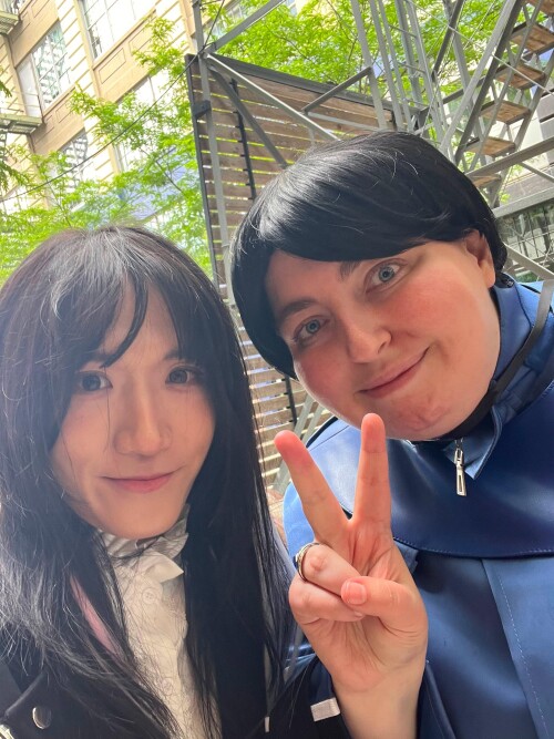 Me with a Beroba cosplay.
