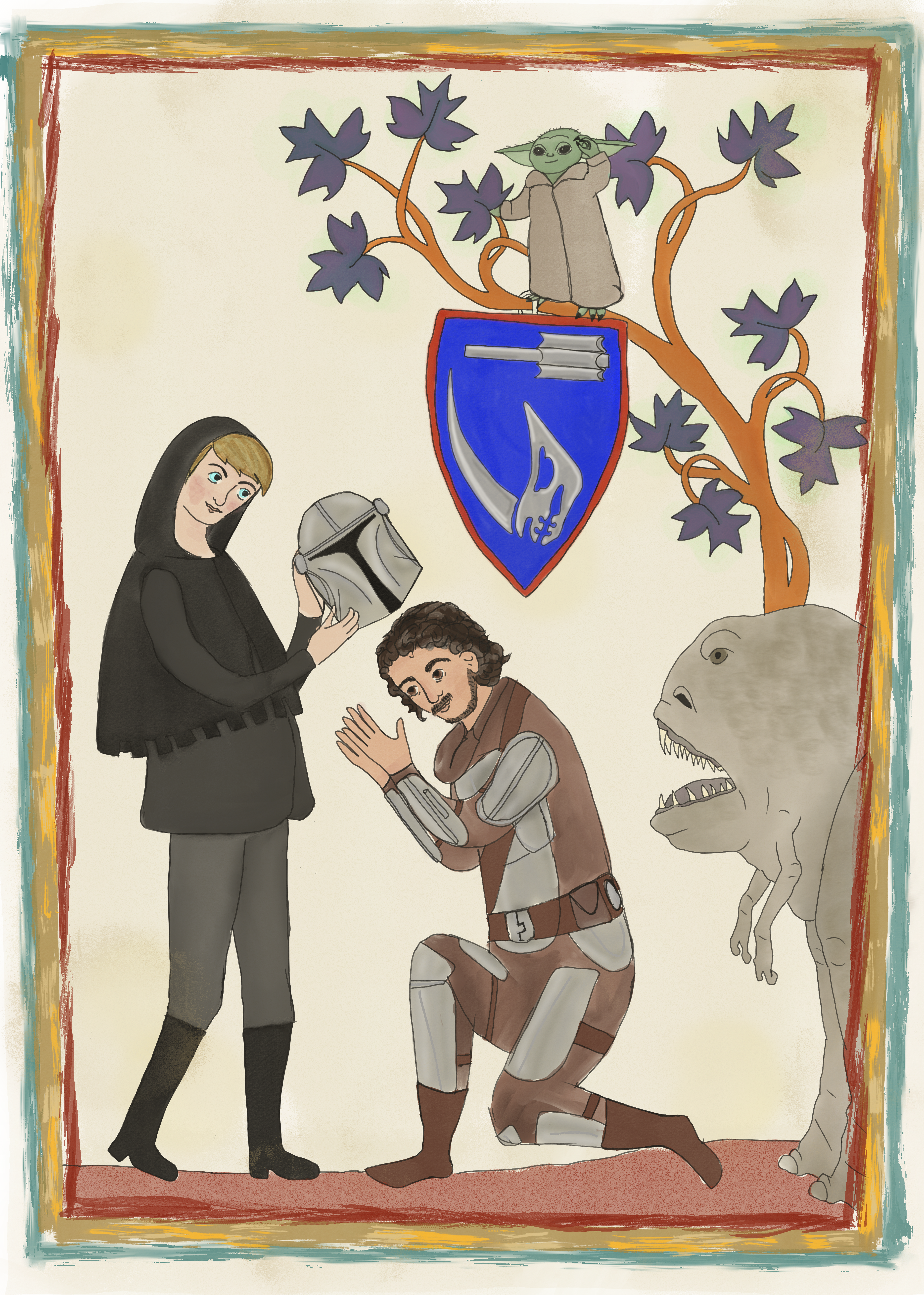 DinLuke illuminated manuscript