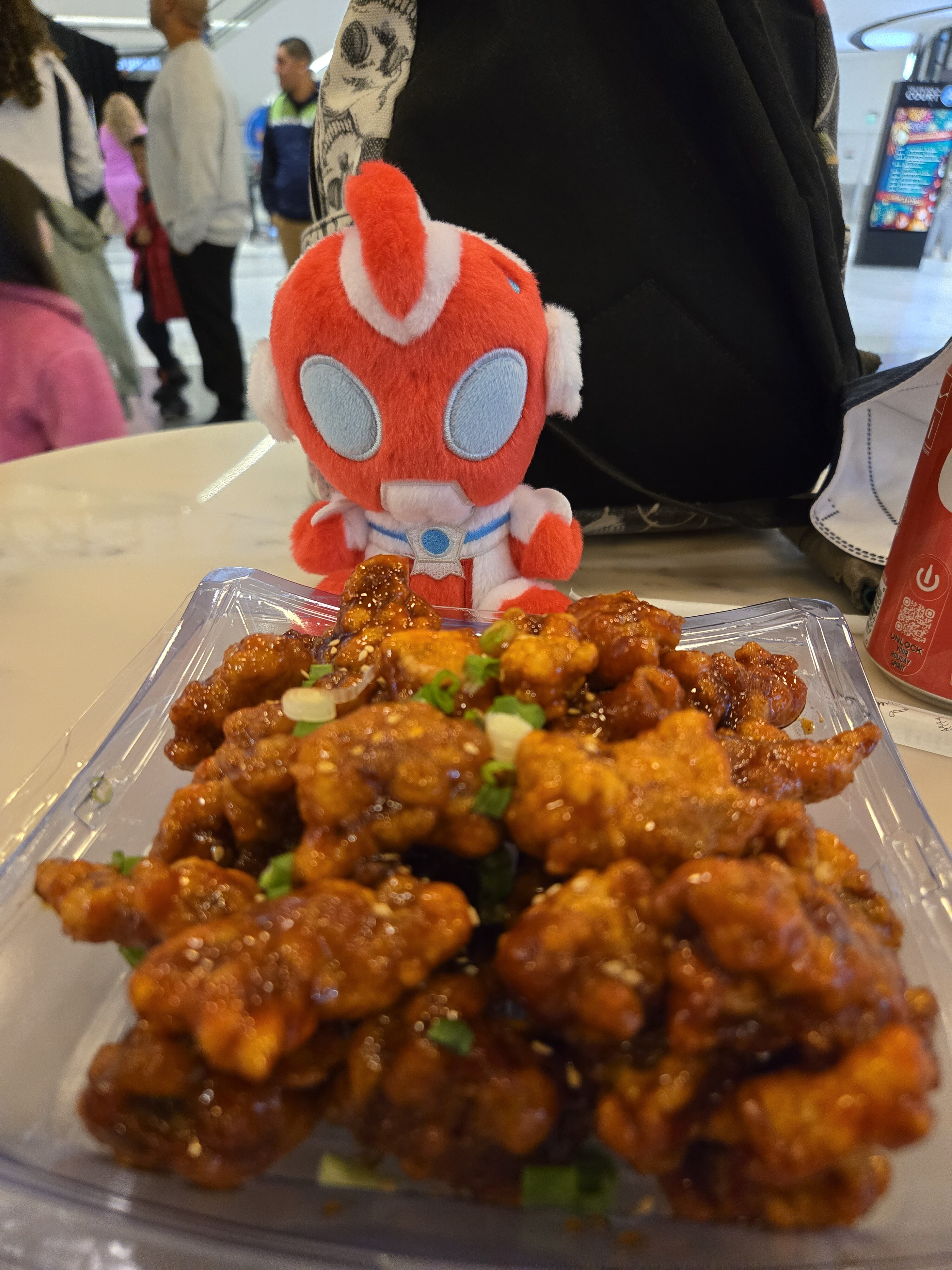 Omega plush with Korean Chicken
