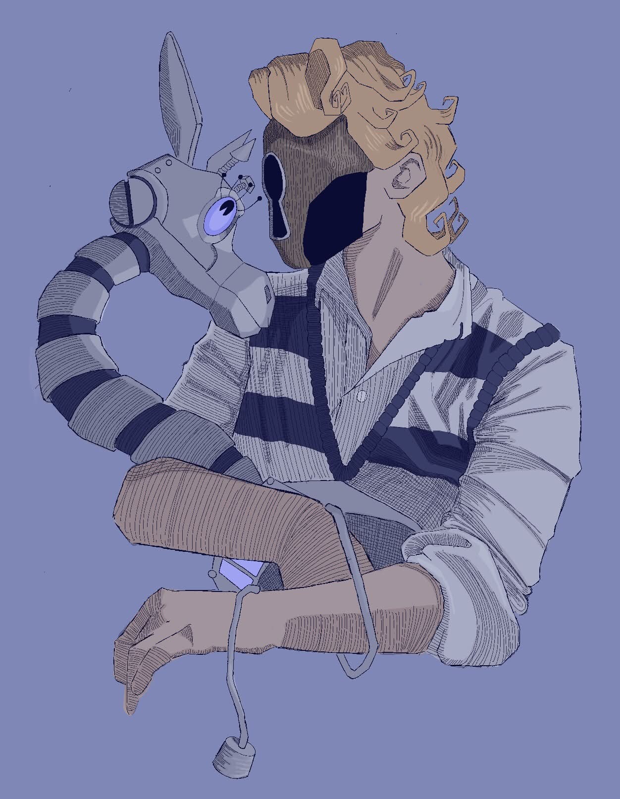 Peter holding GG.