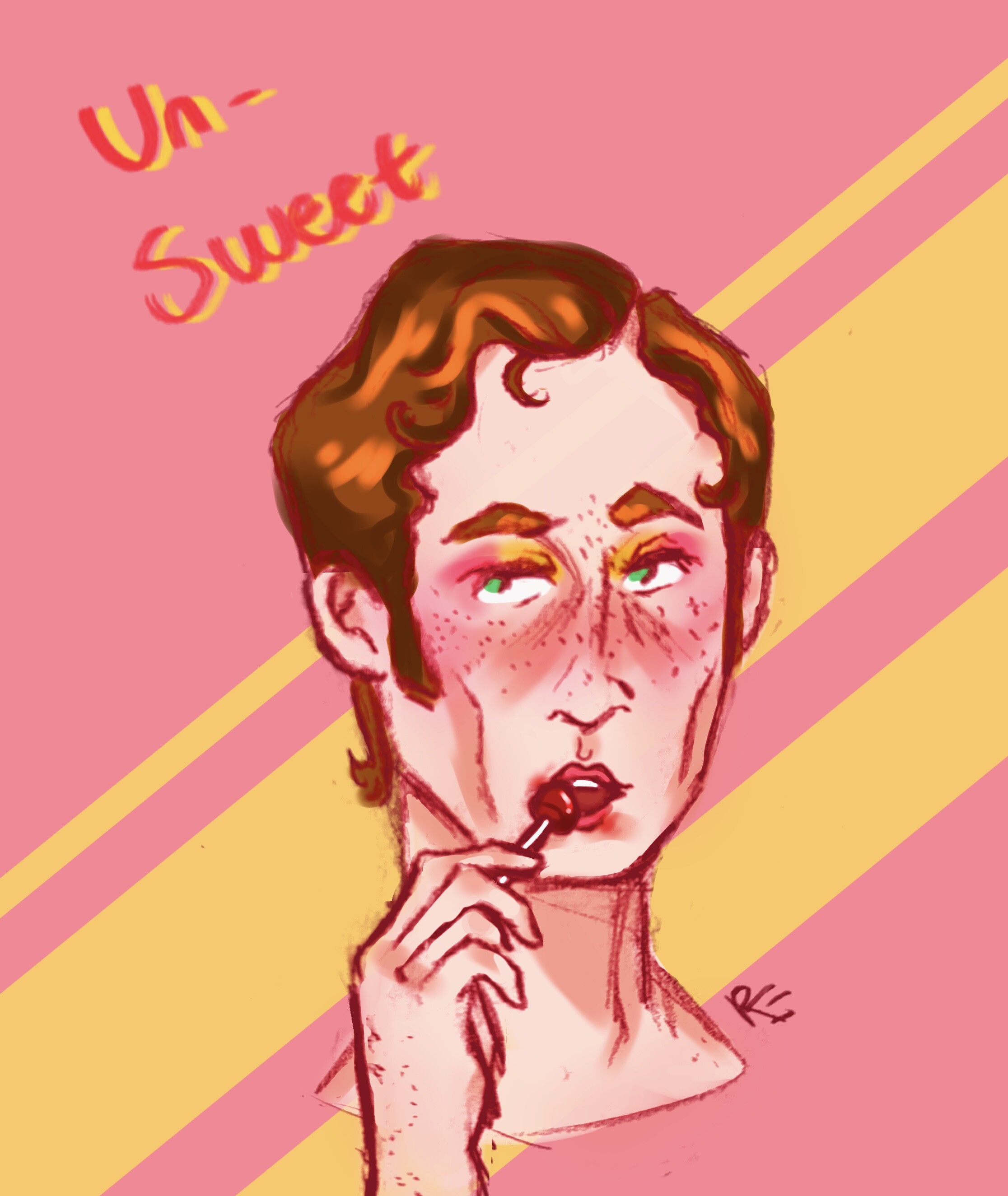 Hux sucks a Lollipop