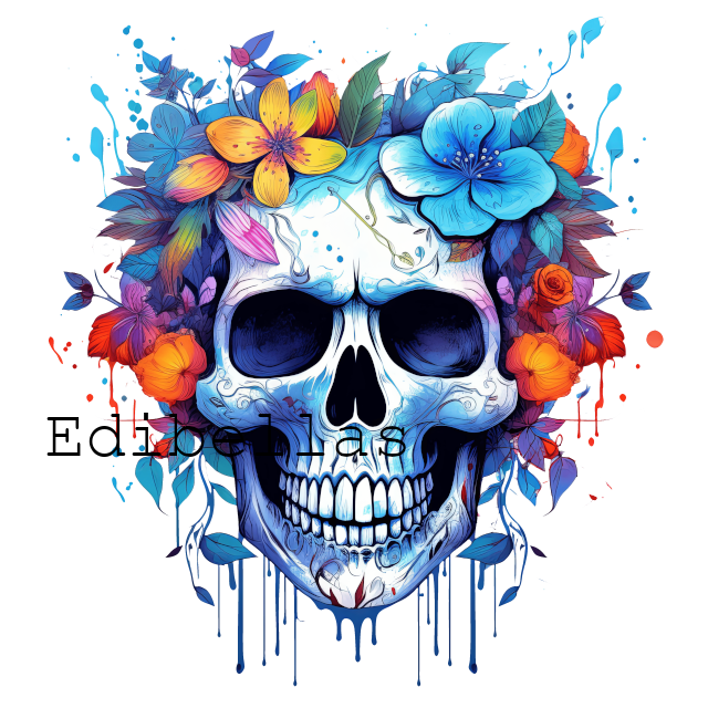 Floral-Skull-Sublimation-Clipart-4.png