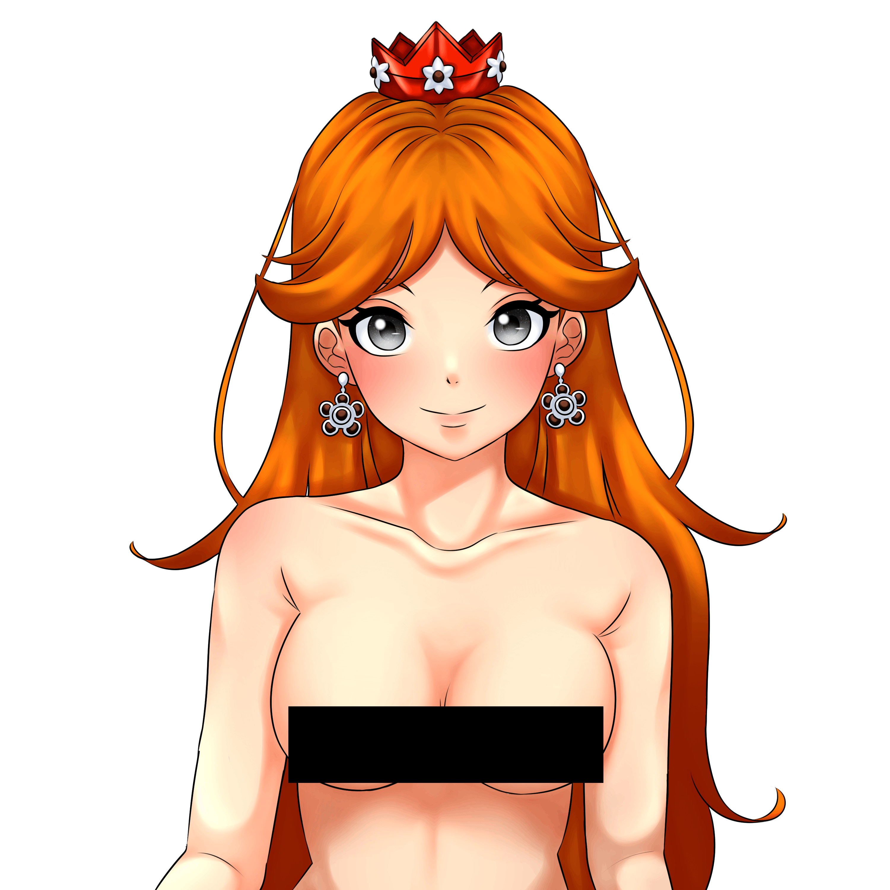 Retro Princess Daisy. Censored Version.