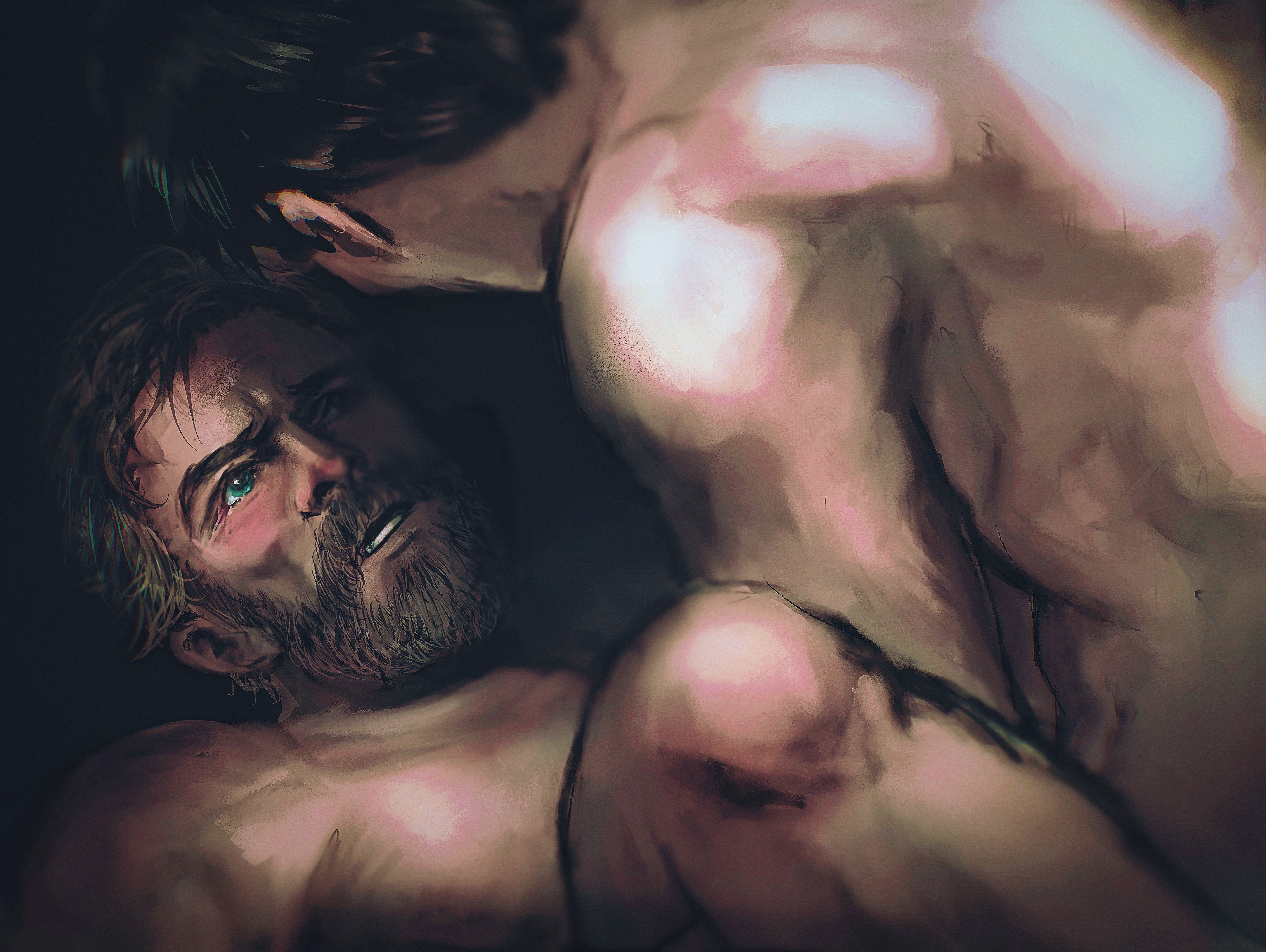 Antinous and Odysseus implied NSFW picture